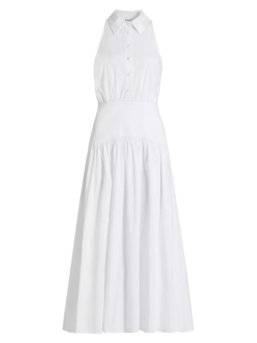 Romy Stretch Poplin Fit & Flare Shirtdress | Saks Fifth Avenue