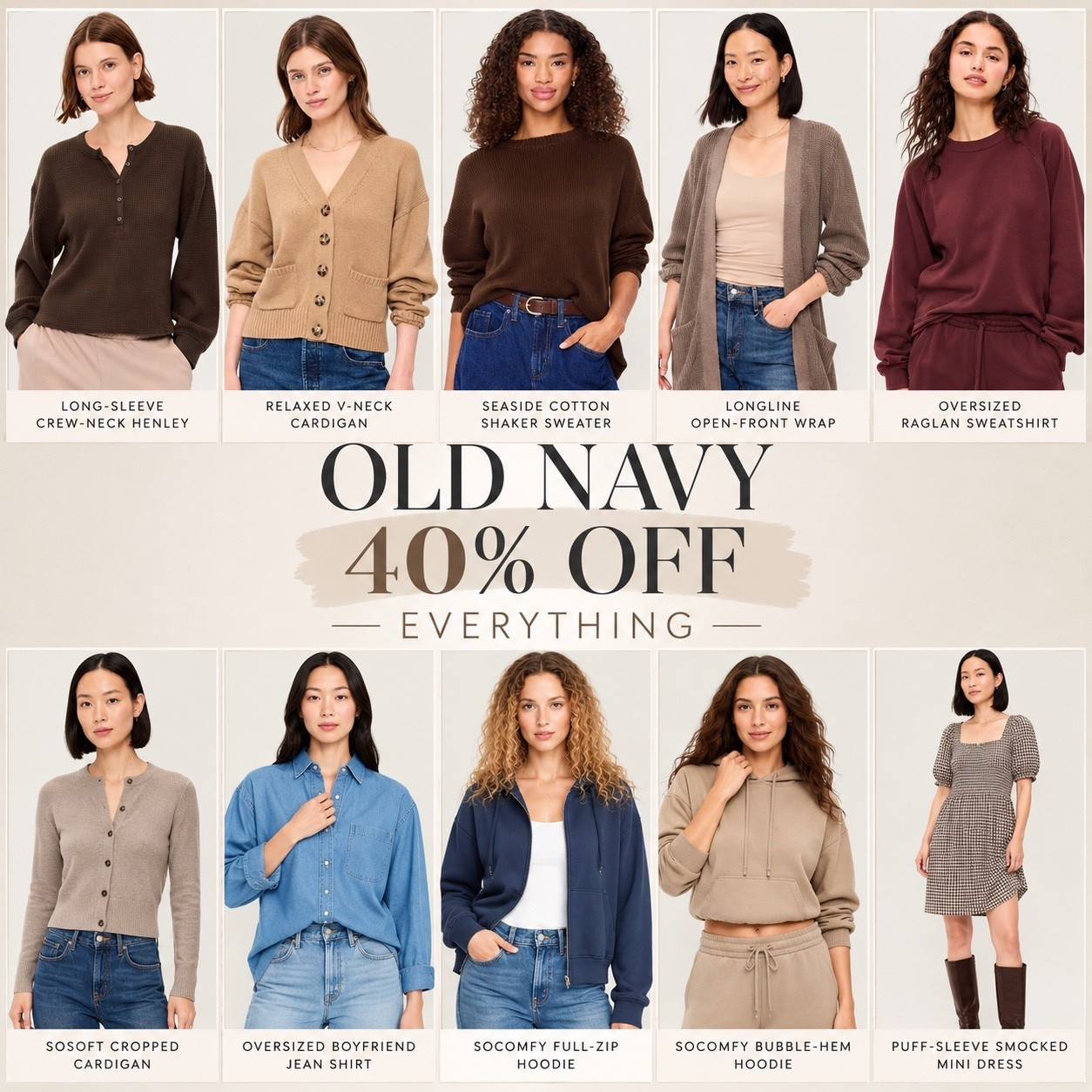 Old Navy sale! 40% off everything!

#LTKSaleAlert #LTKSeasonal #LTKootd