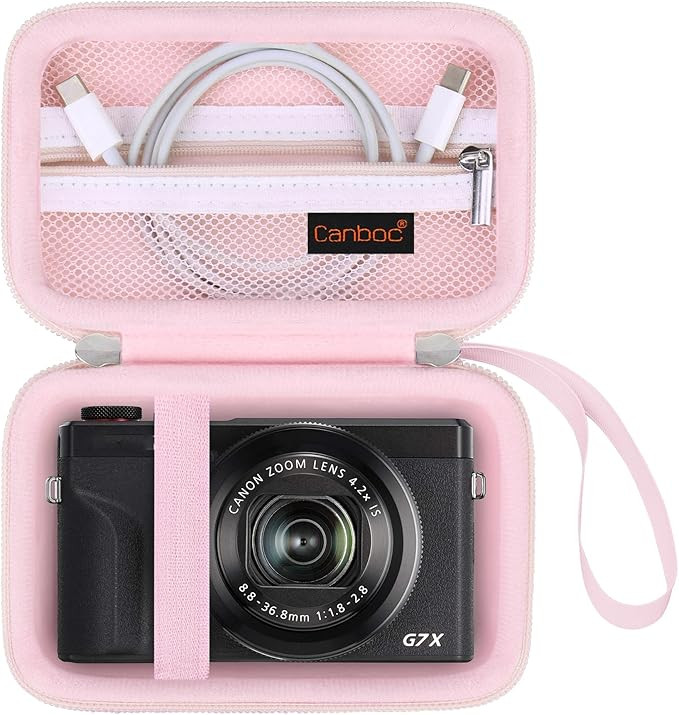 Canboc Carrying Case for Canon PowerShot G7 X Mark III/ G7X Mark II Digital 4K Vlogging Camera, S... | Amazon (US)