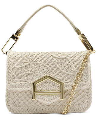 Lucy Mini Embroidery Snap Button Crossbody Handbag | Macy's