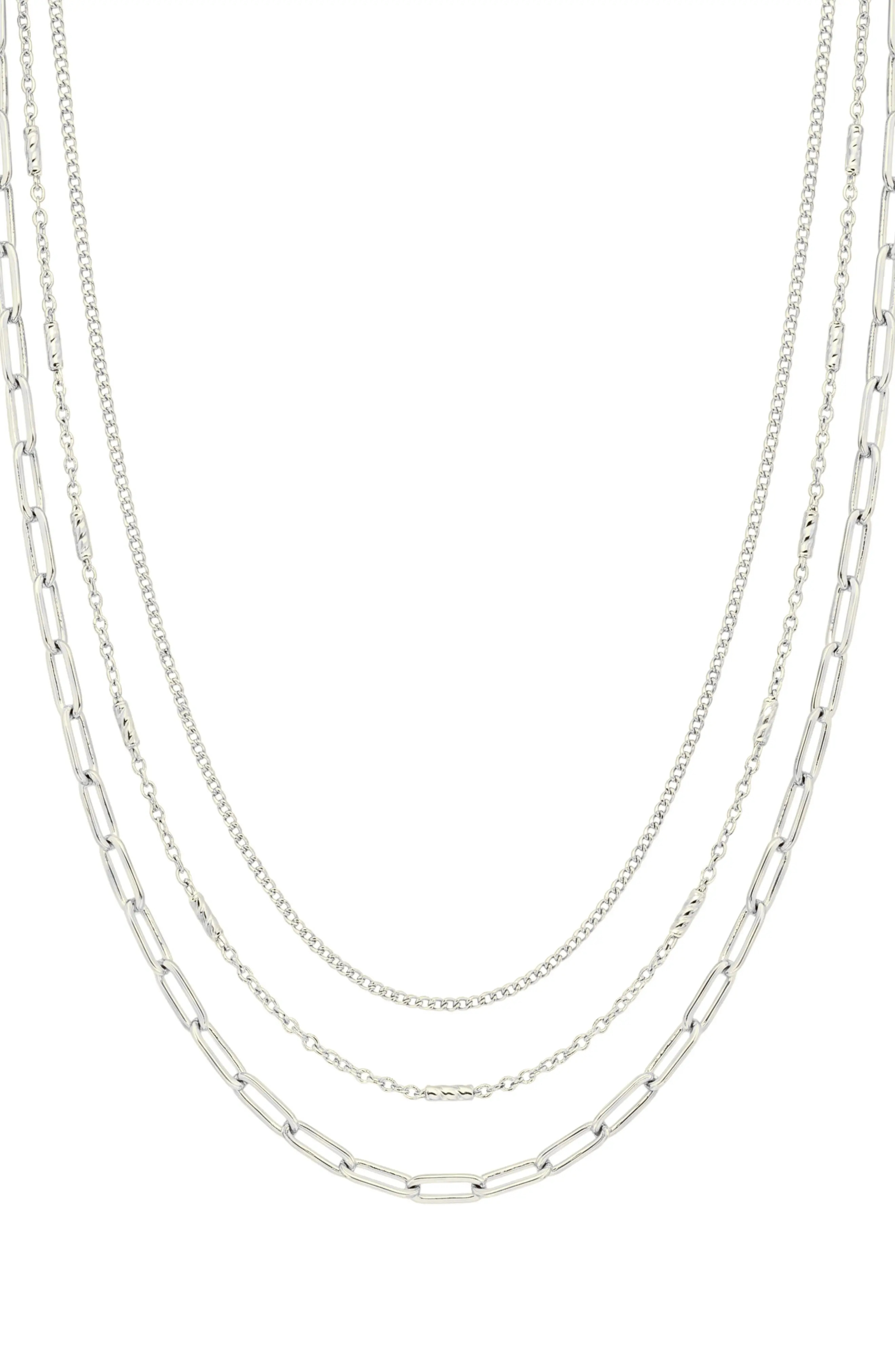 ARGENTO VIVO Triple Layer Chain Necklace (Women) | Nordstrom | Nordstrom