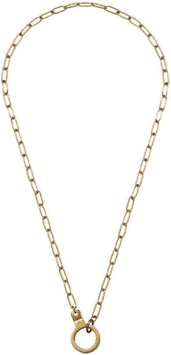 Air & Anchor Cuff Keeper Front Clasp Necklace, Ring Keeper Necklace Women & Men, Water/Sweat Resi... | Amazon (US)