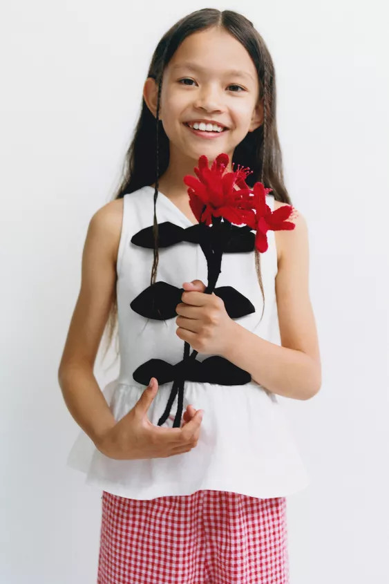 CONTRAST TIE T-SHIRT | Zara US