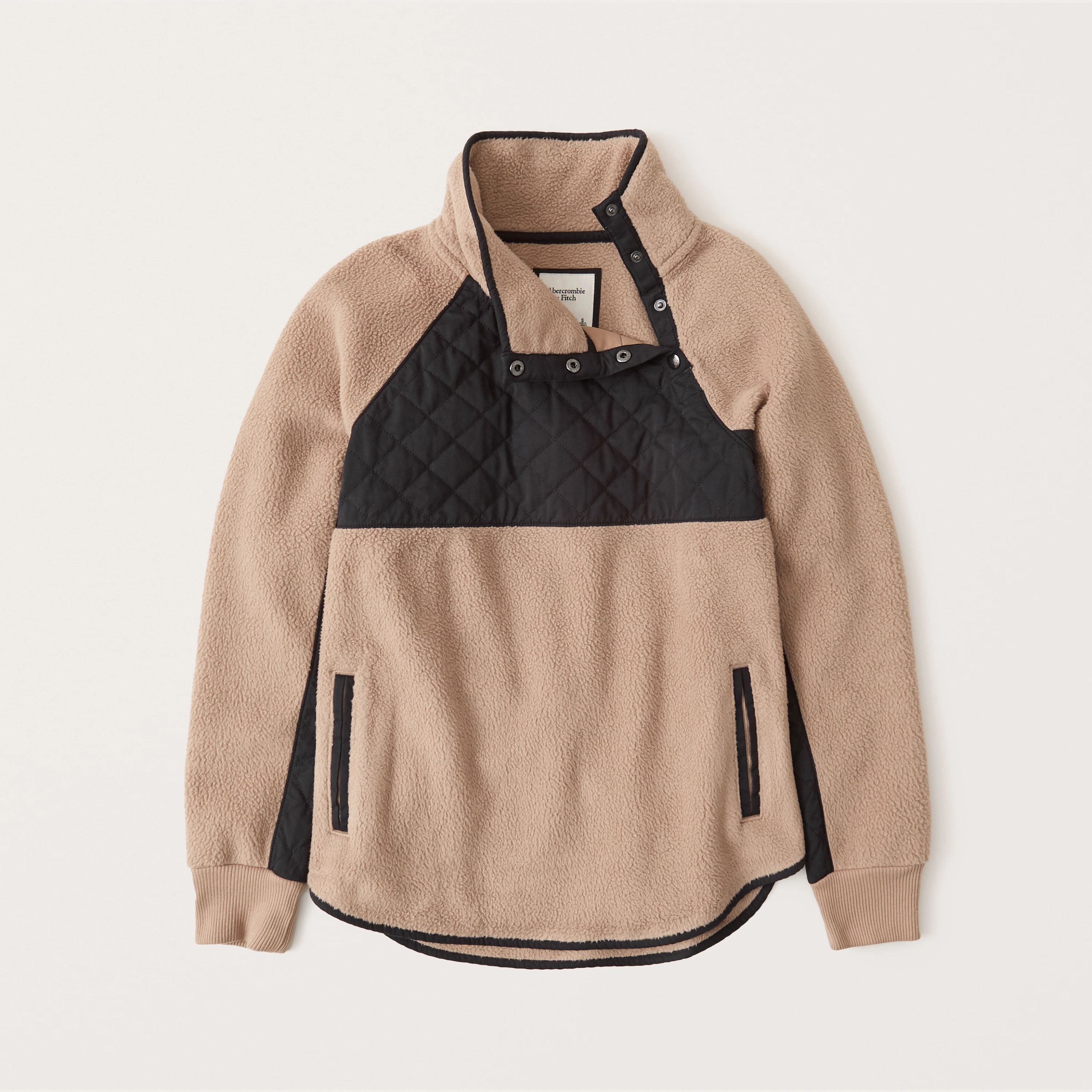 Asymmetrical Snap-Up Fleece | Abercrombie & Fitch (US)