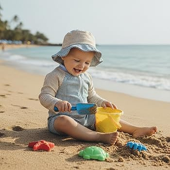 Toddler Baby Boys Seersucker Long Sleeve One Piece Rash Guard Swimsuit Zipper Bathing Suit Swimwe... | Amazon (US)