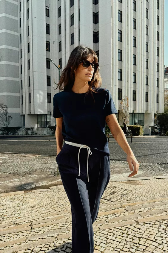 INTERLOCK SHORT SLEEVE T-SHIRT | Zara UK