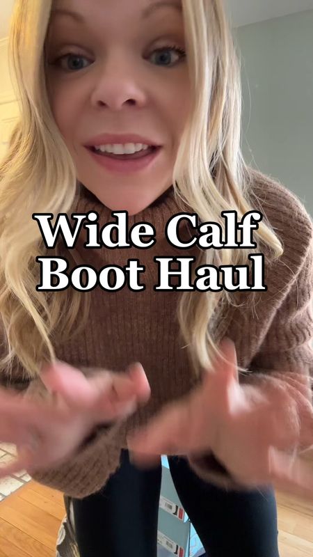 Calling all my wide calf ladies out there! I’m trying on affordable fall and winter knee high boots that are wide calf in hopes of picking 1 to keep (or more)! These are all faux leather, keeping the price low and affordable! Let me know which one is your favorite! ♥️ #kneehighboots #widecalfboots #fallstyle 

#LTKmidsize #LTKSeasonal #LTKworkwear