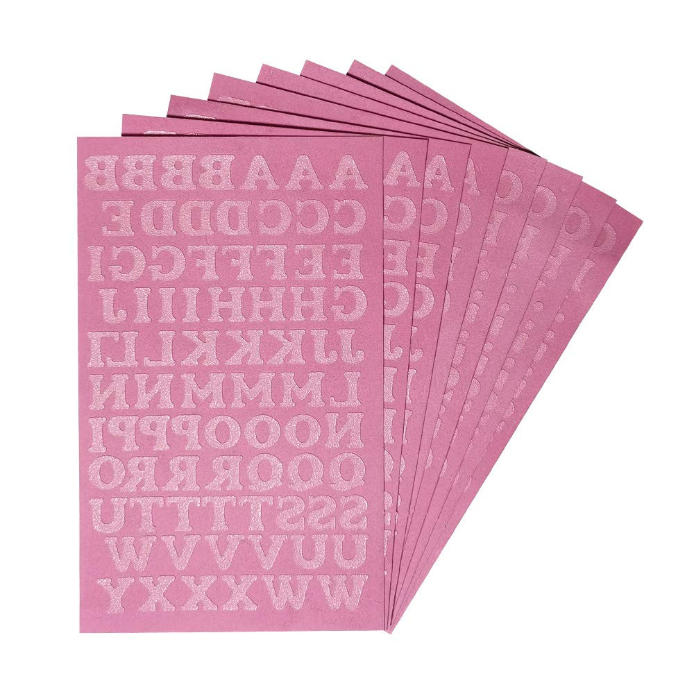 Magfok Iron-on Flock Letters Transfer 3/4-Inch, 8 Sheet (Pink) | Amazon (US)