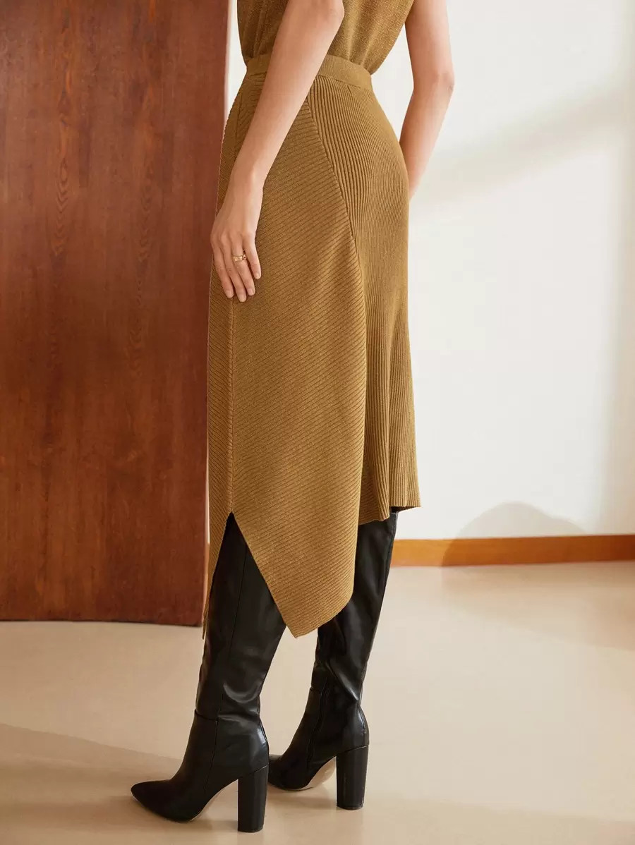 MOTF PREMIUM WOOL-MIX ASYMMETRICAL KNIT SKIRT
   
      SKU: sw2207039991343688
          (4 Revi... | SHEIN