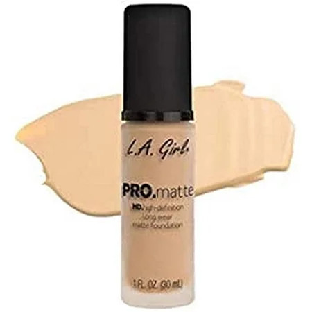 L.A. Girl Cosmetics LA PRO.mattte HD.highdefinition long wear matte foundation GLM671 Ivory 16 Ounce | Walmart (US)