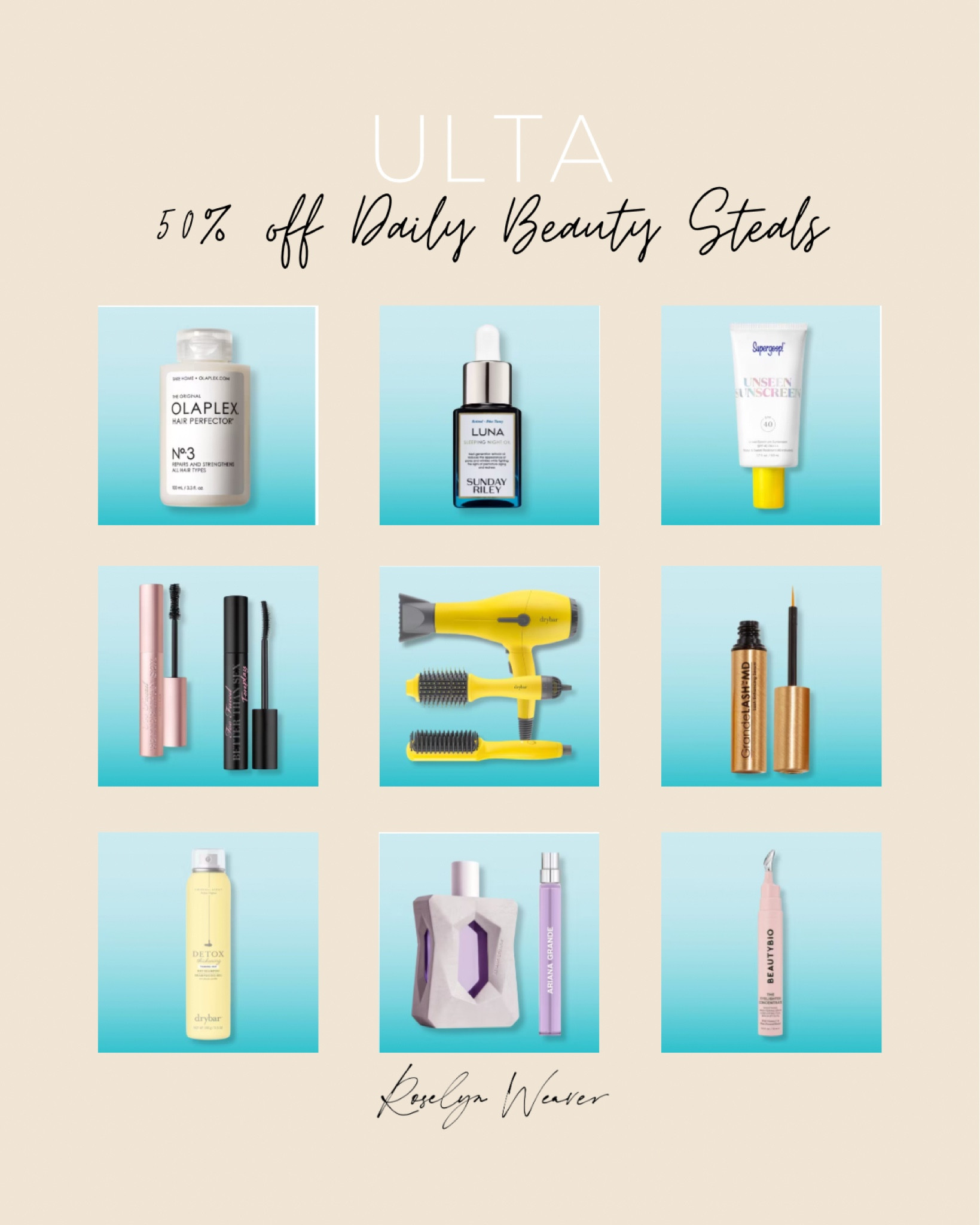 Ulta - 50% Beauty steals 

Hair tools, skincare, makeup 

#LTKSaleAlert #LTKFindsUnder50 #LTKBeauty