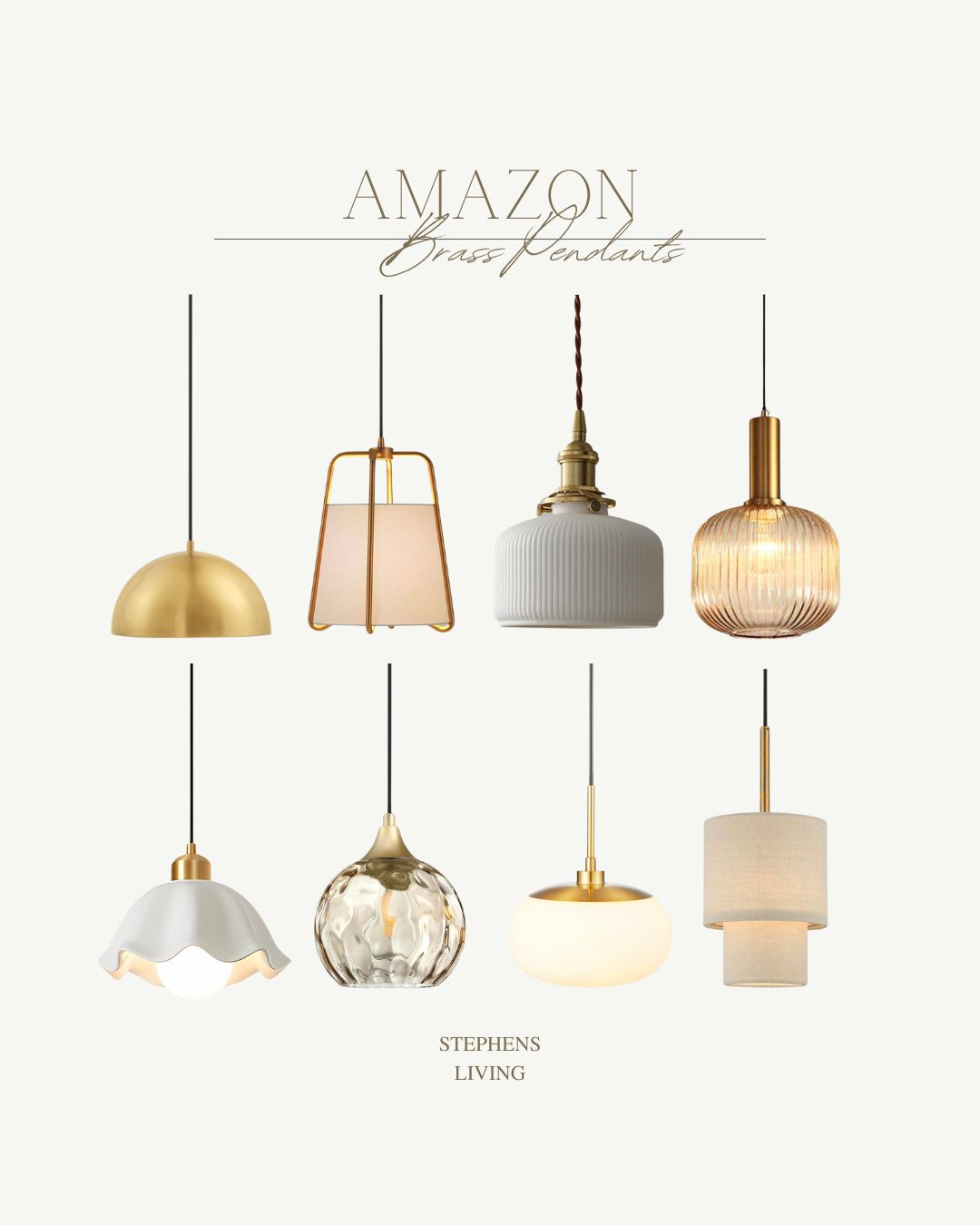 Amazon Brass Assorted PendantsPosted today | Amazon (US)