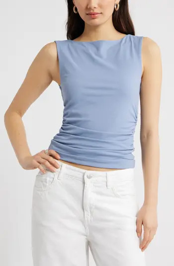Boat Neck Sleeveless Top | Nordstrom