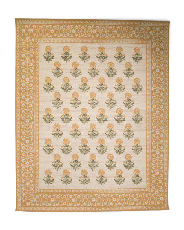 8x10 Wool Blend Bibury Floral Print Area Rug | TJ Maxx