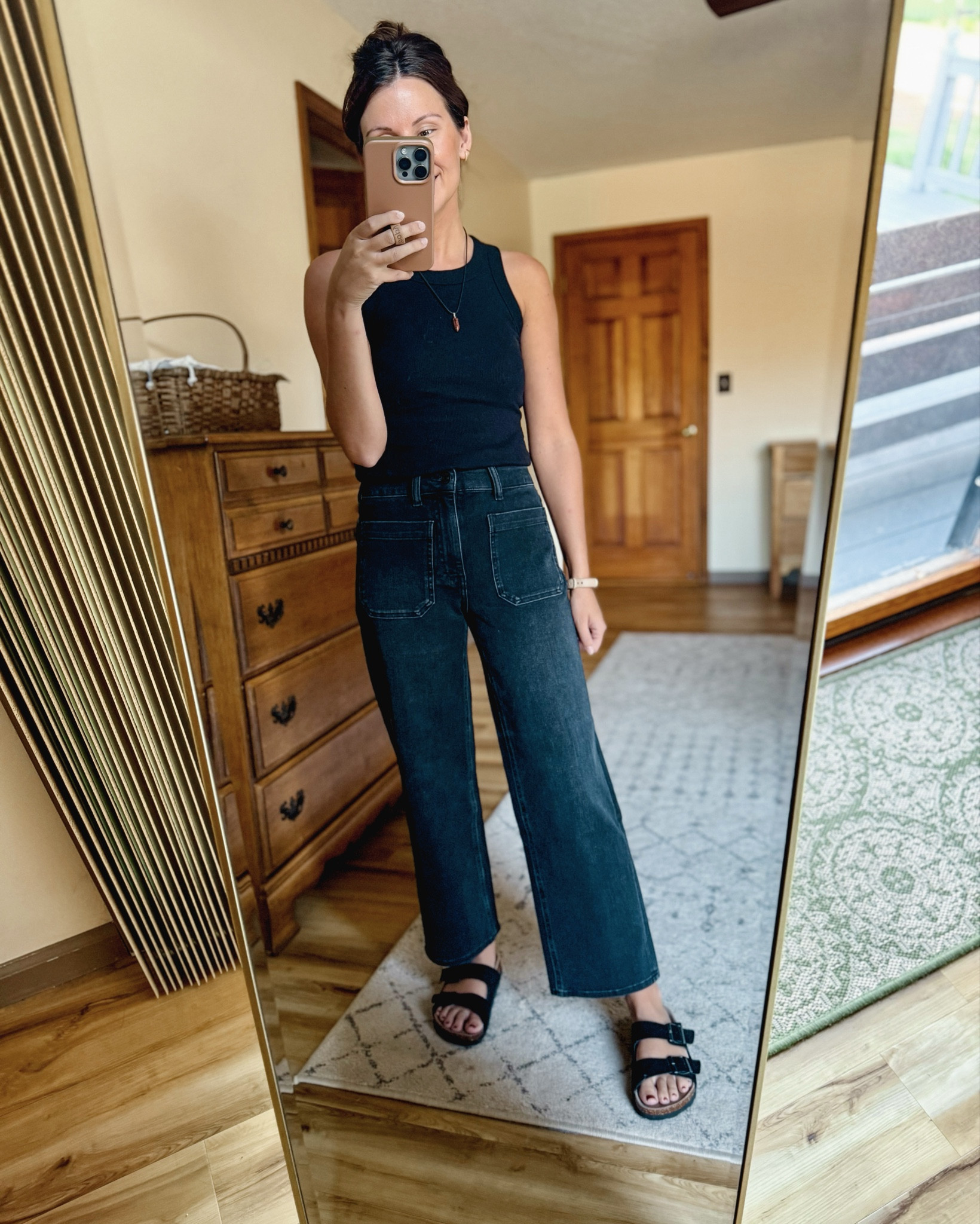 Wearing size small in this tank and 24 (26” inseam) in these jeans. My sandals fit true size 


#LTKSeasonal #LTKFindsUnder100 #LTKPetite