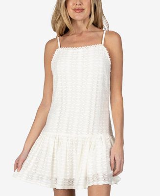 Lace Mini Dress | Macys (US)