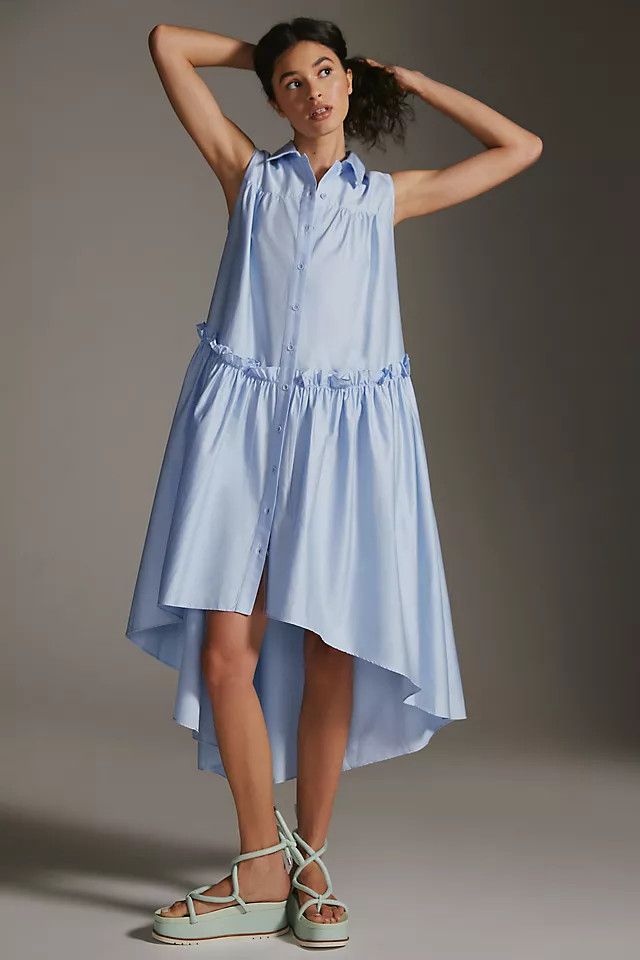 Devotion Twins Drop-Waist Midi Shirtdress | Anthropologie (US)