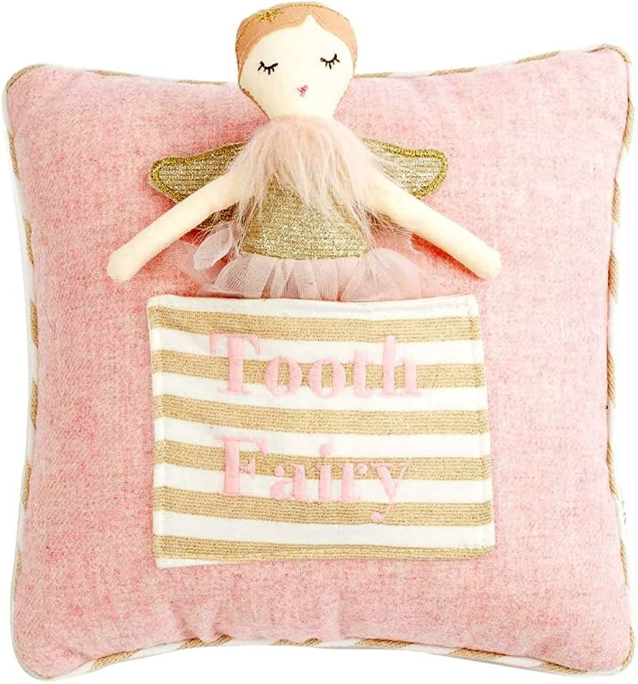 MON AMI Tooth Fairy Pillow & Doll Set, Plush Set, Stuffed Doll and Pillow Set, Multi Color, 9 inc... | Amazon (US)