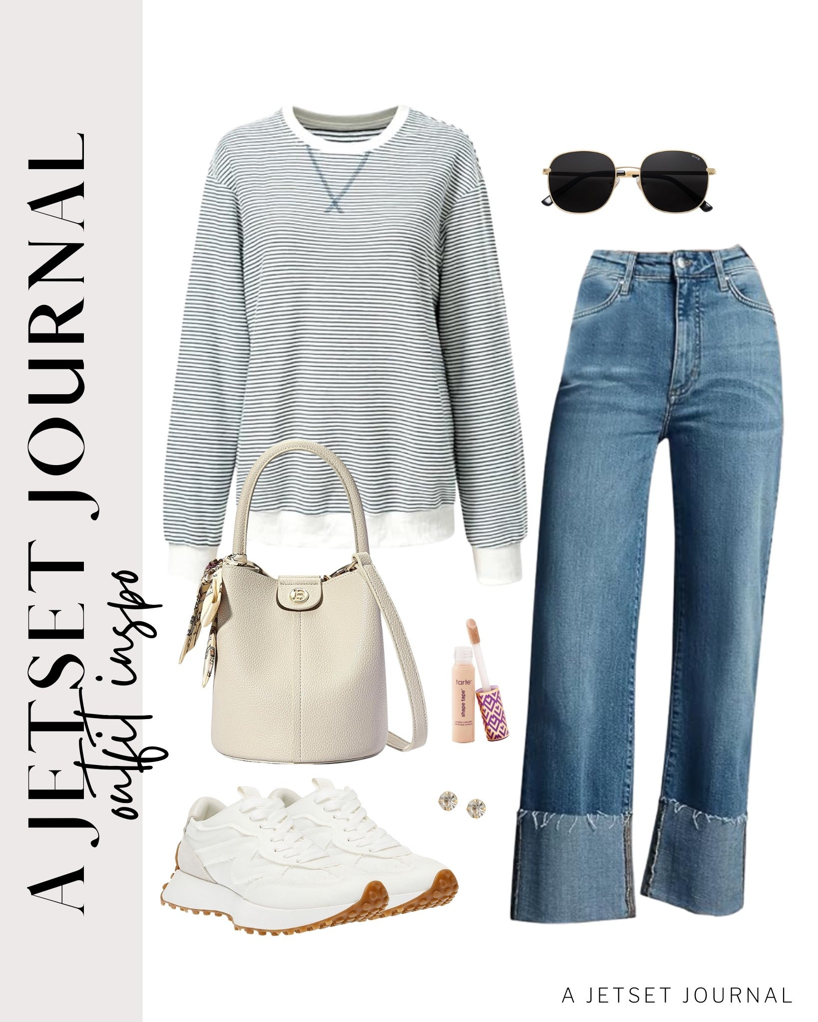 Styling my new striped crewneck pullover for the season. Such an easy go to piece.
faux leather jacket, square sunglasses, wide leg high waisted jeans,  trendy look, viral products, casual outfit idea, how to style, ways to style, amazon fashion, affordable style, shoe inspo, winter to spring outfit, winter to spring style, transitional style

#LTKU #LTKSeasonal #LTKootd