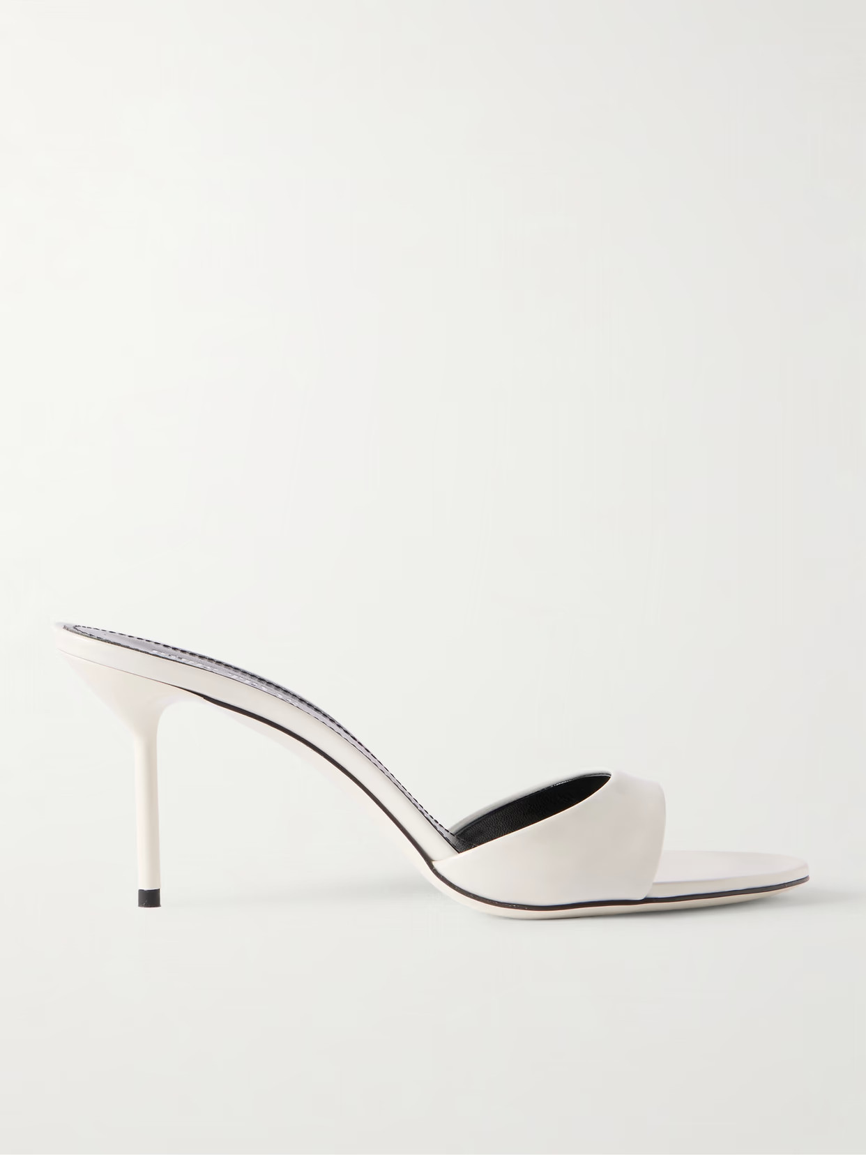 Paris Texas - Lidia Patent-leather Mules - White | NET-A-PORTER (US)