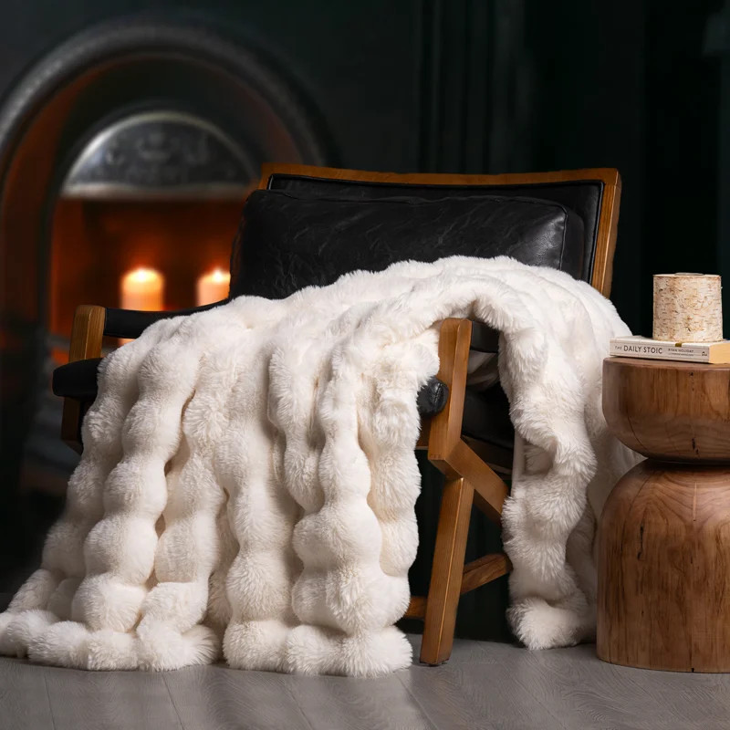 Ridgeline Faux Fur Throw Blanket | Wayfair North America