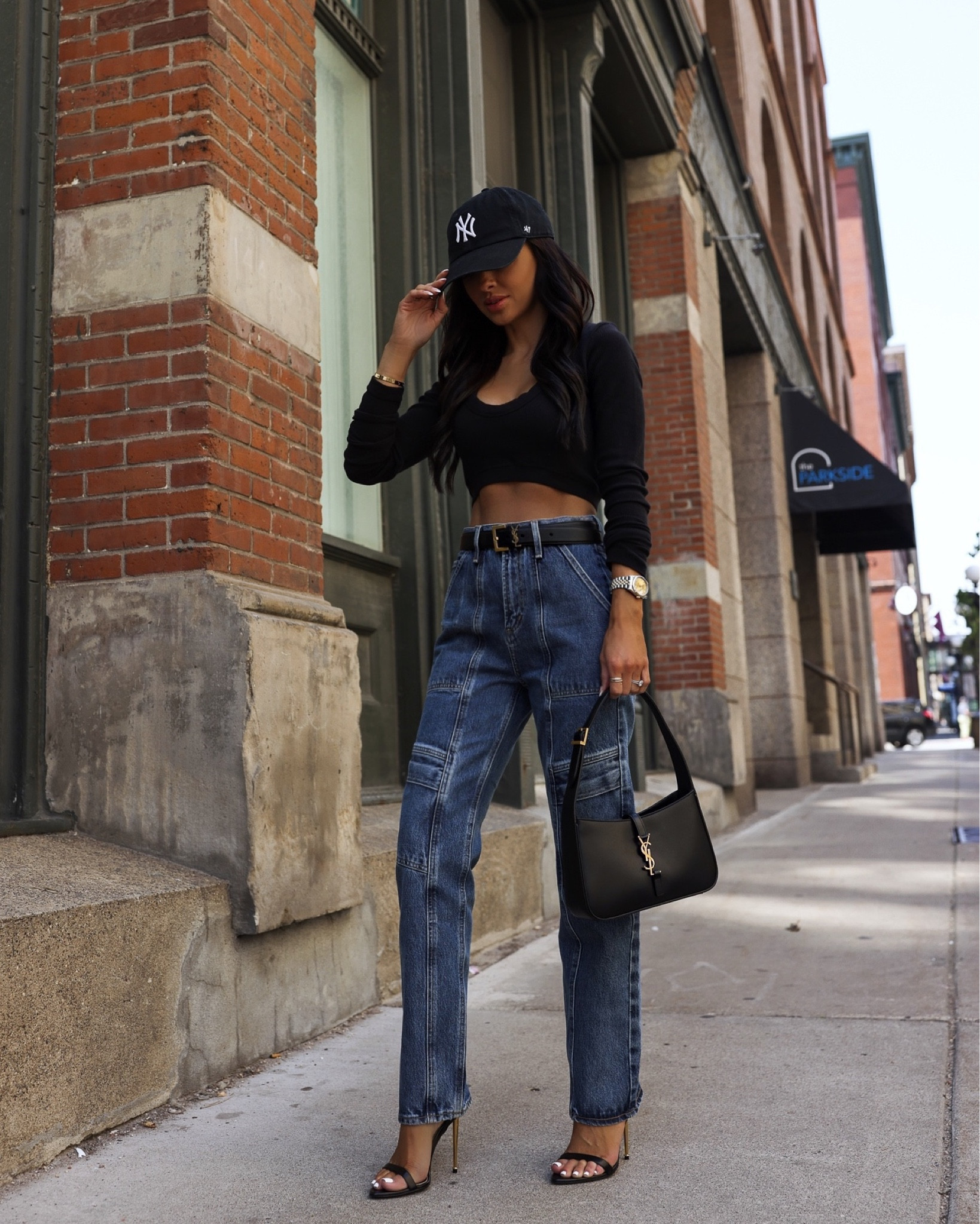 Casual weekend outfit ideas
Agolde denim wearing a 23
Alo Yoga black top wearing an XS
Saint Laurent bag
Saint Laurent belt wearing a 75


#LTKunder100 #LTKstyletip #LTKitbag
