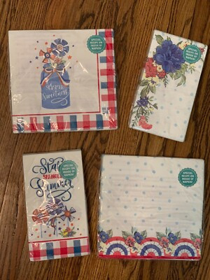 PIONEER WOMAN Patriotic July 4th Party Paper Napkins--PICK FROM MENU!  | eBay | eBay US