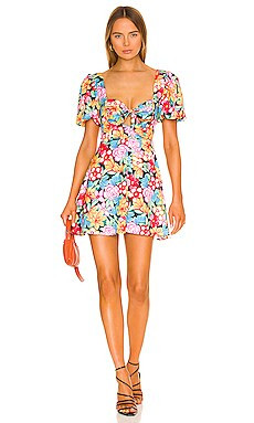 For Love & Lemons Mallory Mini Dress in Red from Revolve.com | Revolve Clothing (Global)