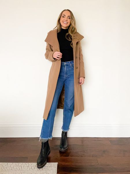 Styling long coat for casual classic style with turtleneck 

#LTKtravel #LTKstyletip #LTKSeasonal