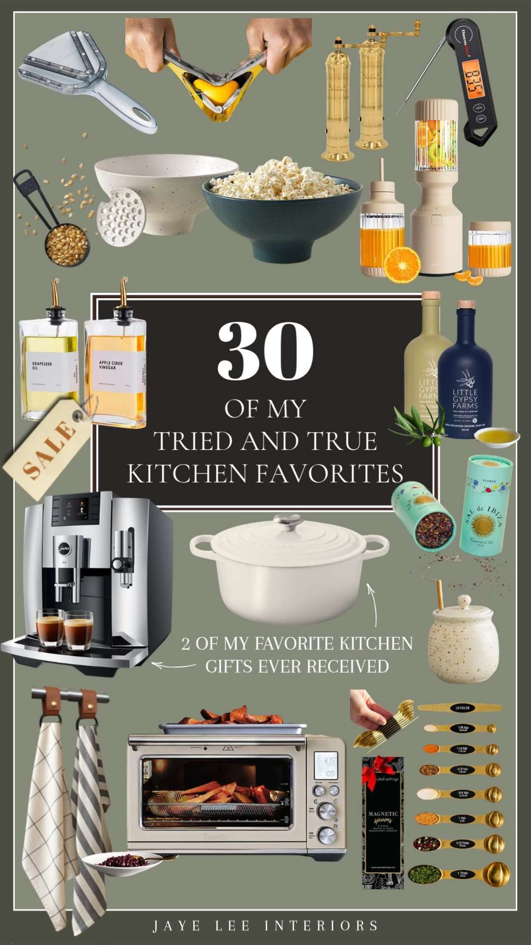 ALL THE THINGS for the home chef, happy hostess, or foodie friend... 30 of my fave kitchen gadgets on one list! #kitchengifts, #kitchenaccessories #kitchenstyling #chefgifts #giftsforthechef #giftsforthecook #giftsformom #motherinlawgifts #giftsforhim #giftsforher #cookingtools #lecreusetdutchoven #floralsalt #bakingsupplies #popcornbowl #uncommongoods #jaropener #smartairfryer #jleeinteriors  #LTKfoodie #LTKGiftGuide 

 #LTKdayinmylife #LTKHome #LTKSaleAlert