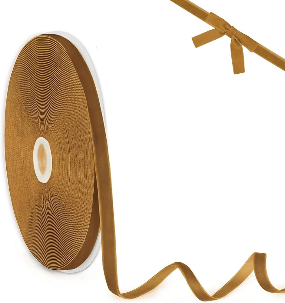 Velvet Ribbon 3/8 inch x 25Yd Fabric Ribbon for Gift Wrapping Wreath Decoration Handmade Crafts B... | Amazon (US)