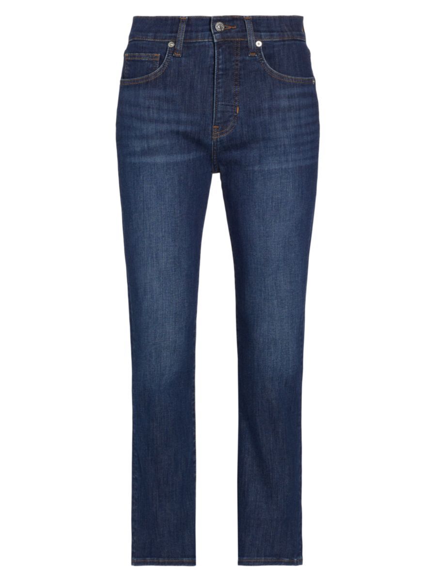 Carly High-Rise Cropped Kick Flare Jeans | Saks Fifth Avenue