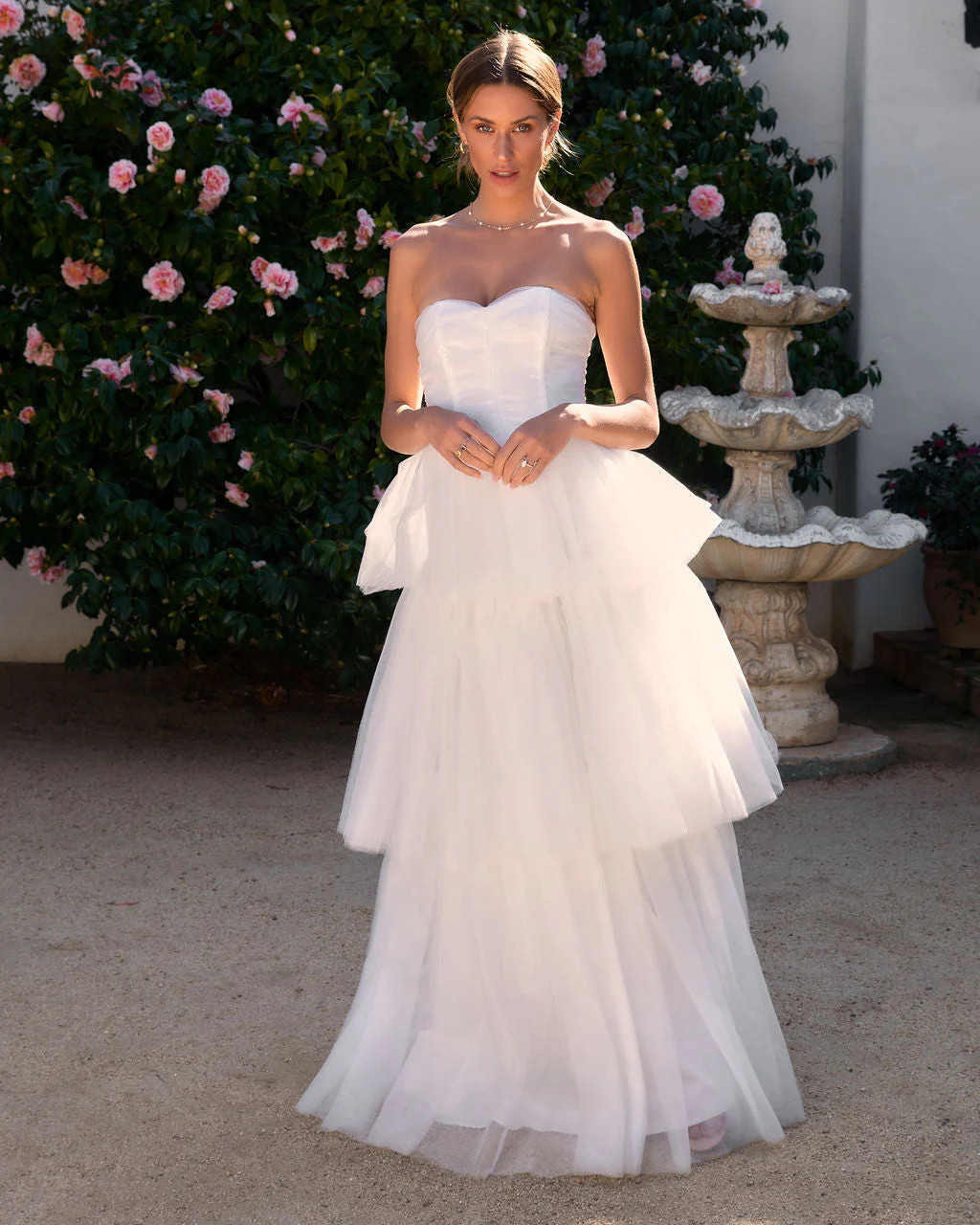 Forever My Love Strapless Tulle Maxi Dress | VICI