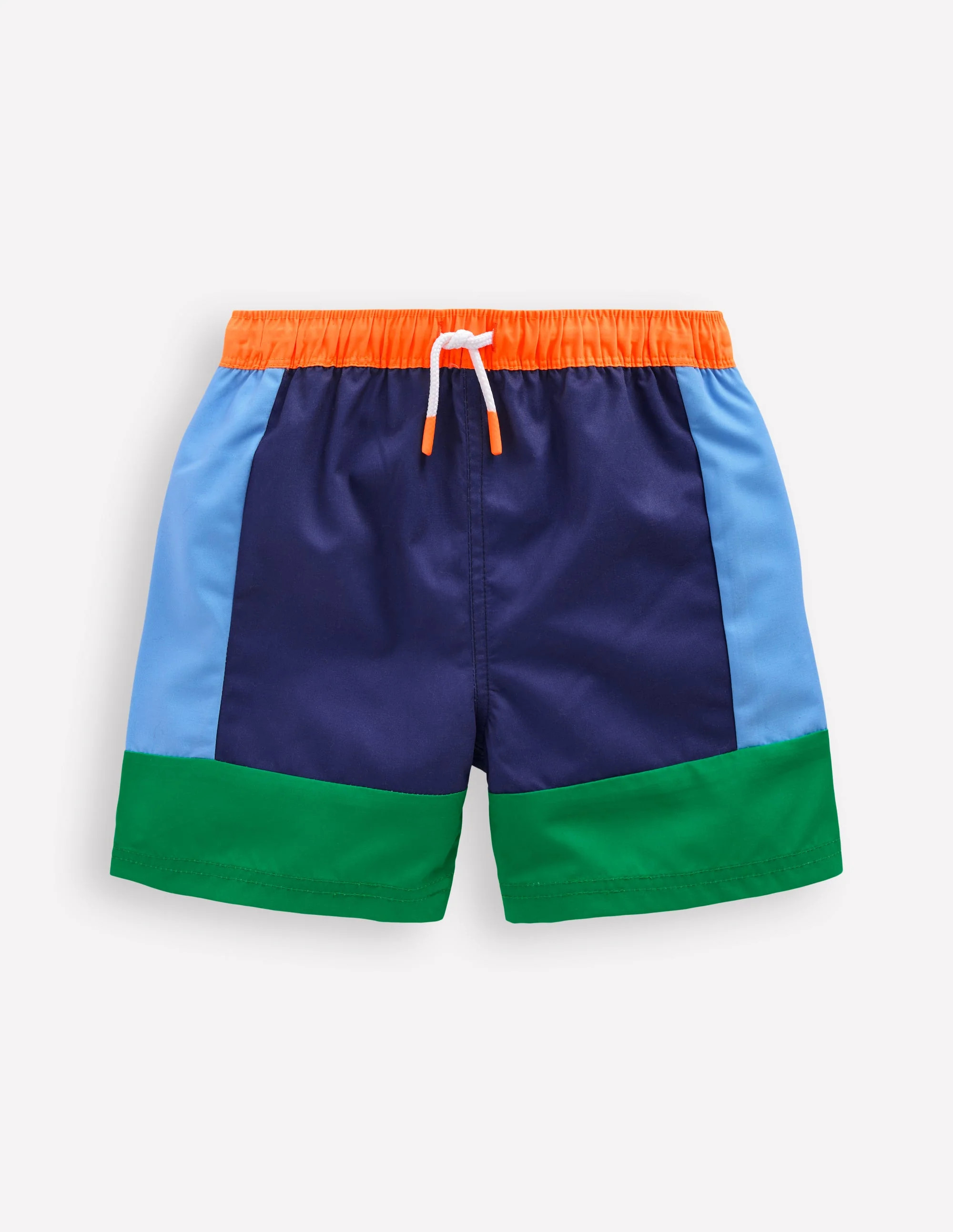 Swim Shorts-Blue and green colourblock | Boden (US)