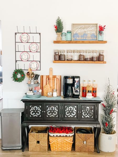 A simple, cozy Christmas coffee bar.

#Christmas #Christmasdecor #redchristmas #simplechristmas #simpleholidaydecor #coffeebar #christmascoffeebar #holidaycoffeebar

#LTKhome #LTKSeasonal #LTKHoliday