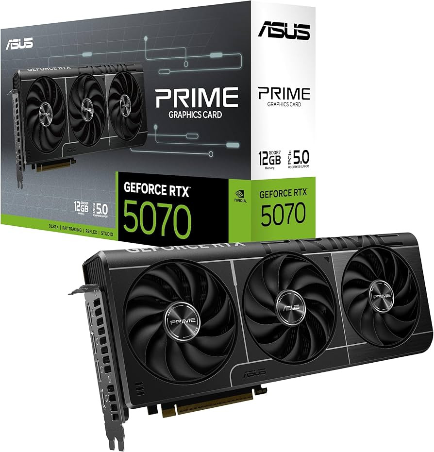 ASUS SFF-Ready Prime NVIDIA GeForce RTX 5070 Graphics Card (PCIe 5.0, 12GB GDDR7, HDMI/DP 2.1, 2.... | Amazon (US)