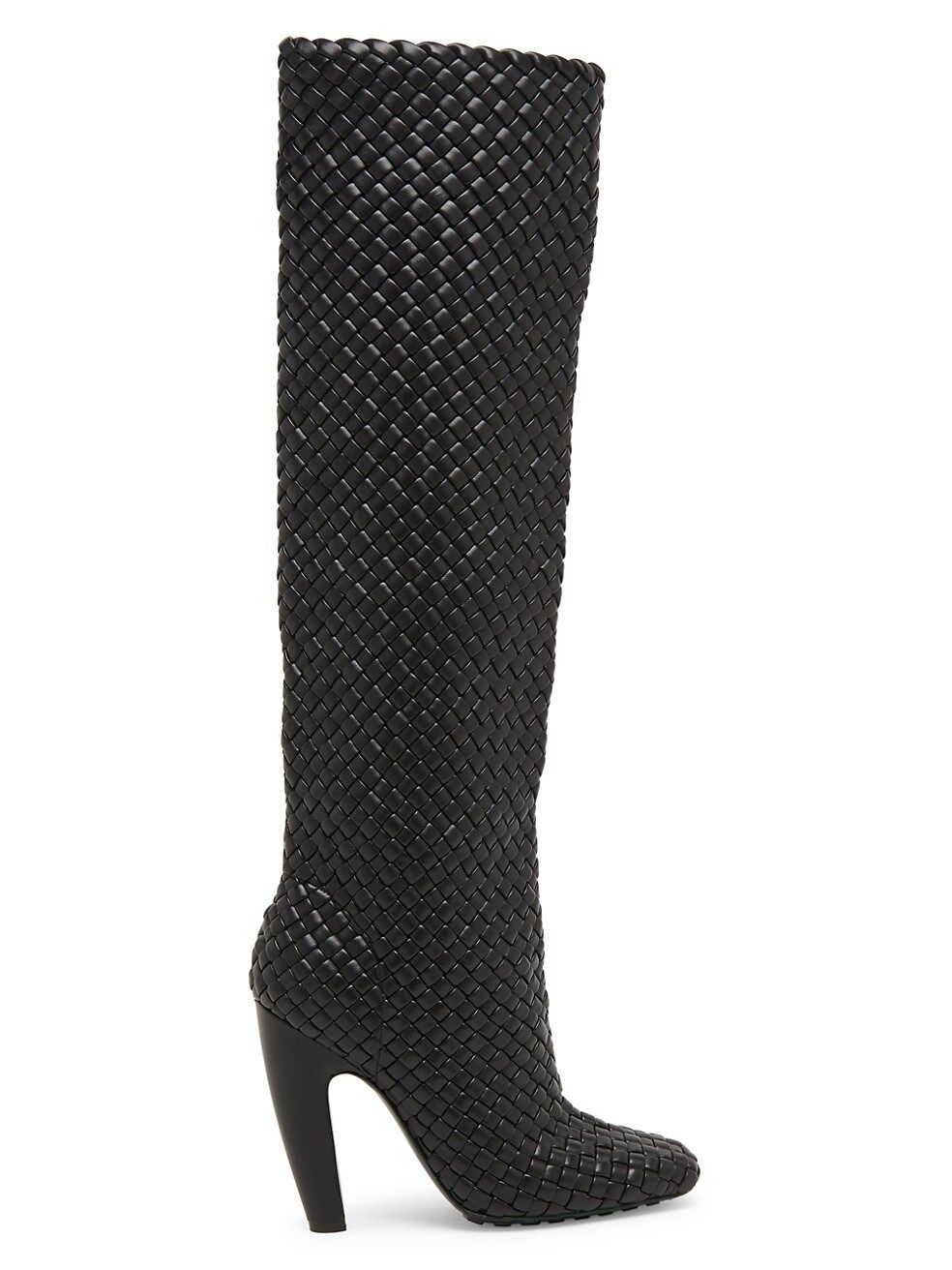 Intrecciato Leather Tall Boots | Saks Fifth Avenue