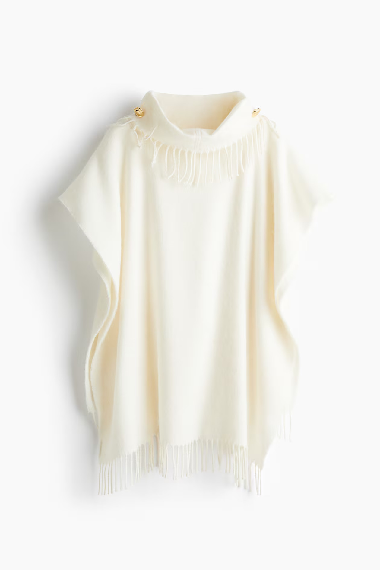 Fringe-Trimmed Cape - Dark brown - Ladies | H&M US | H&M (US + CA)