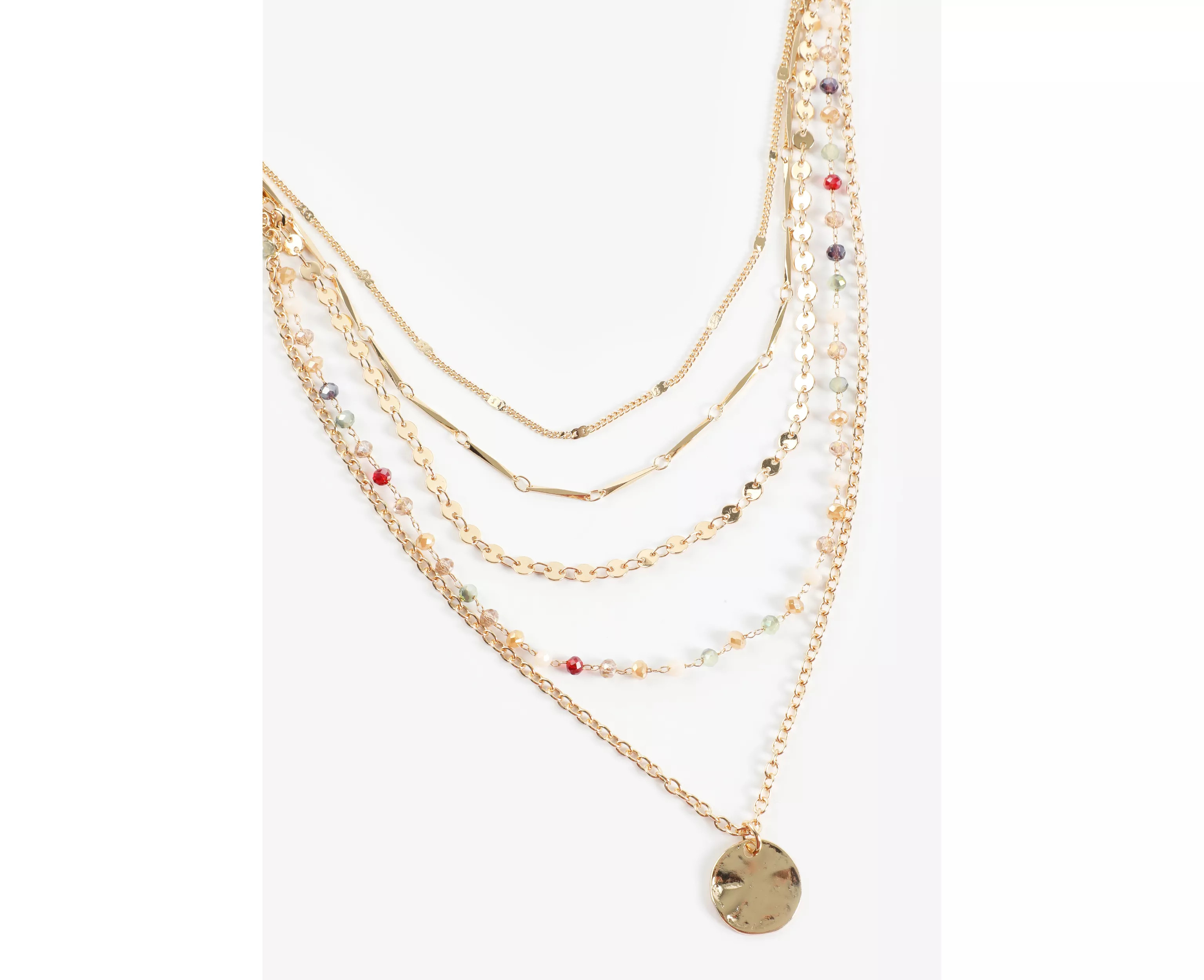 Gold Coin Pendant Layered Necklace | maurices | Maurices