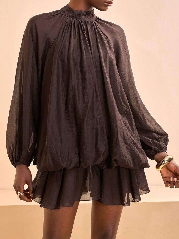 Vestido fluido marrón | SHEIN