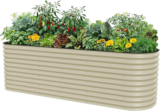 32" Extra Tall Raised Garden Bed Kits, 4 x 8 x 2.7ft Raised Planter Box Outdoor, 2.5 x 9.5 x 2.7f... | Amazon (US)