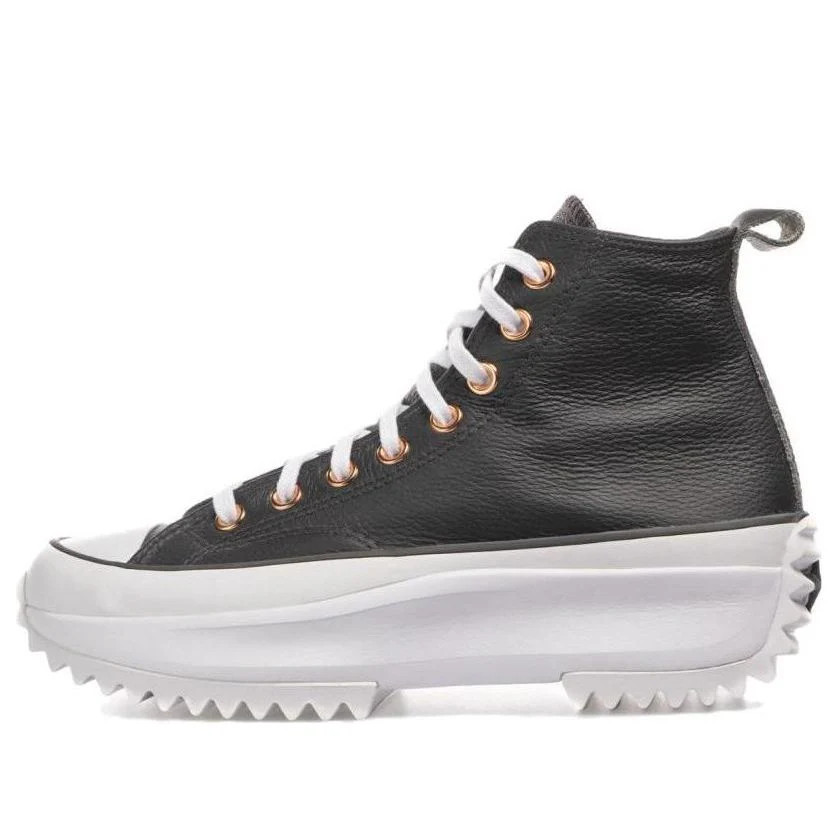 Converse Run Star Hike Platform Metallic & Leather High Top 'Black' A04183C | KICKS CREW