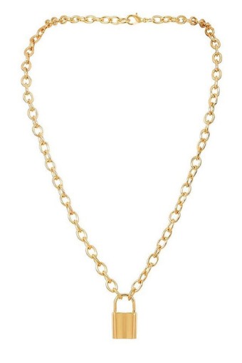 Golden Lock Pendant | The Styled Collection
