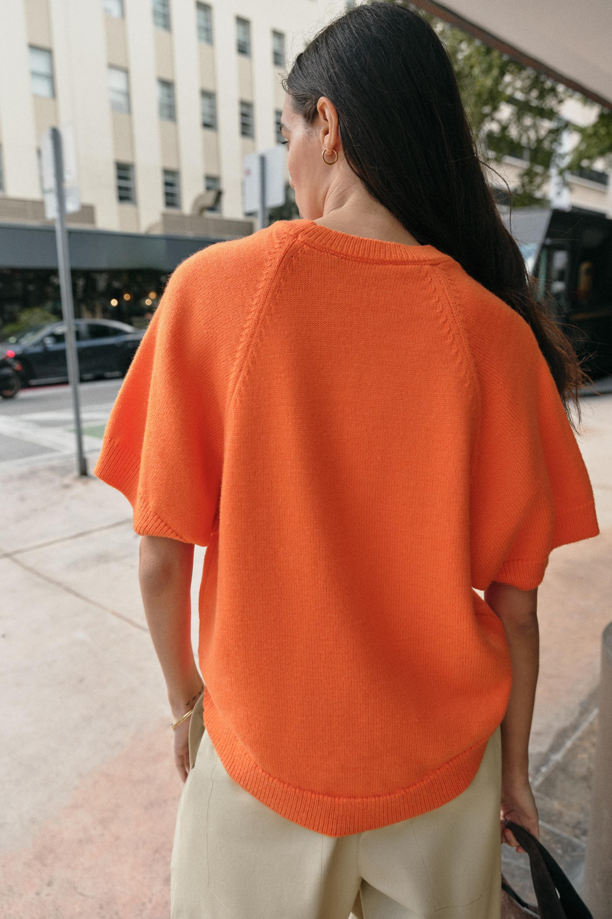 SHORT SLEEVE KNIT JUMPER | Zara US