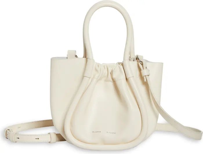X-Small Ruched Leather Crossbody Tote | Nordstrom