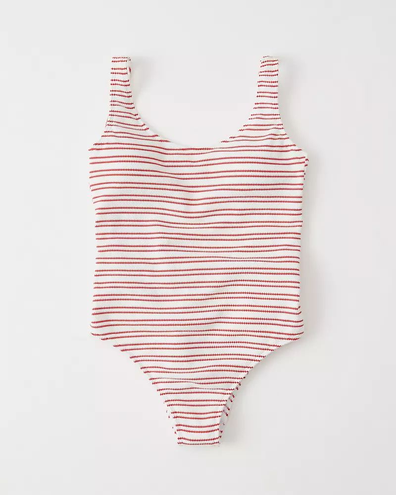 Textured One Piece Swimsuit | Abercrombie & Fitch US & UK