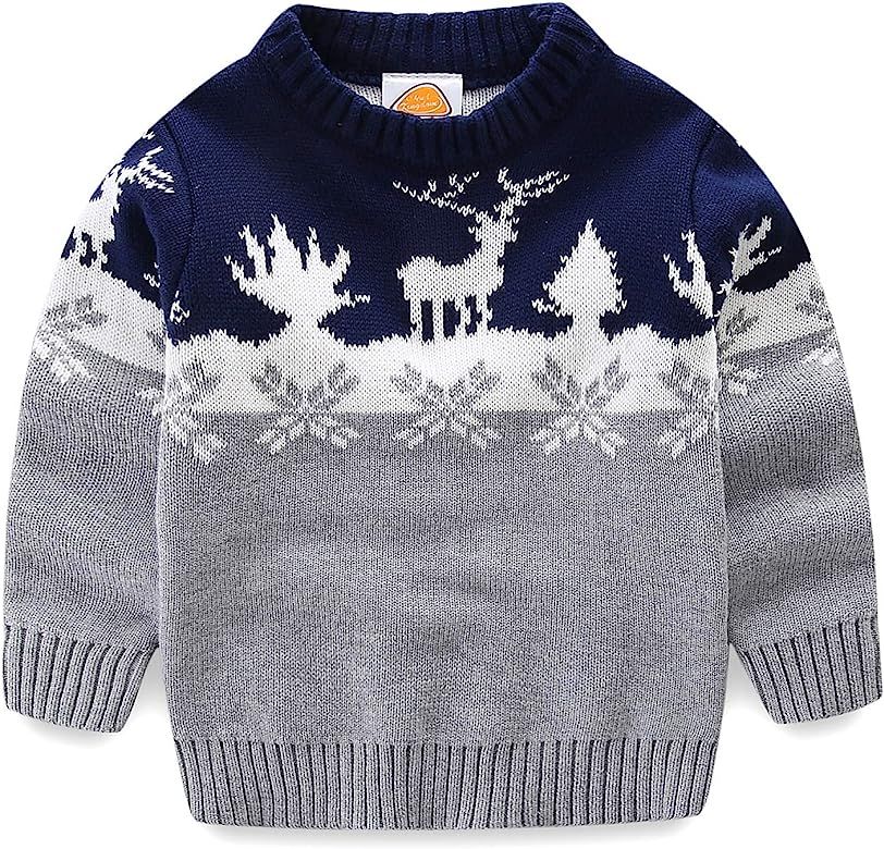 Boys Christmas Sweaters Xmas Reindeer Clothes | Amazon (US)