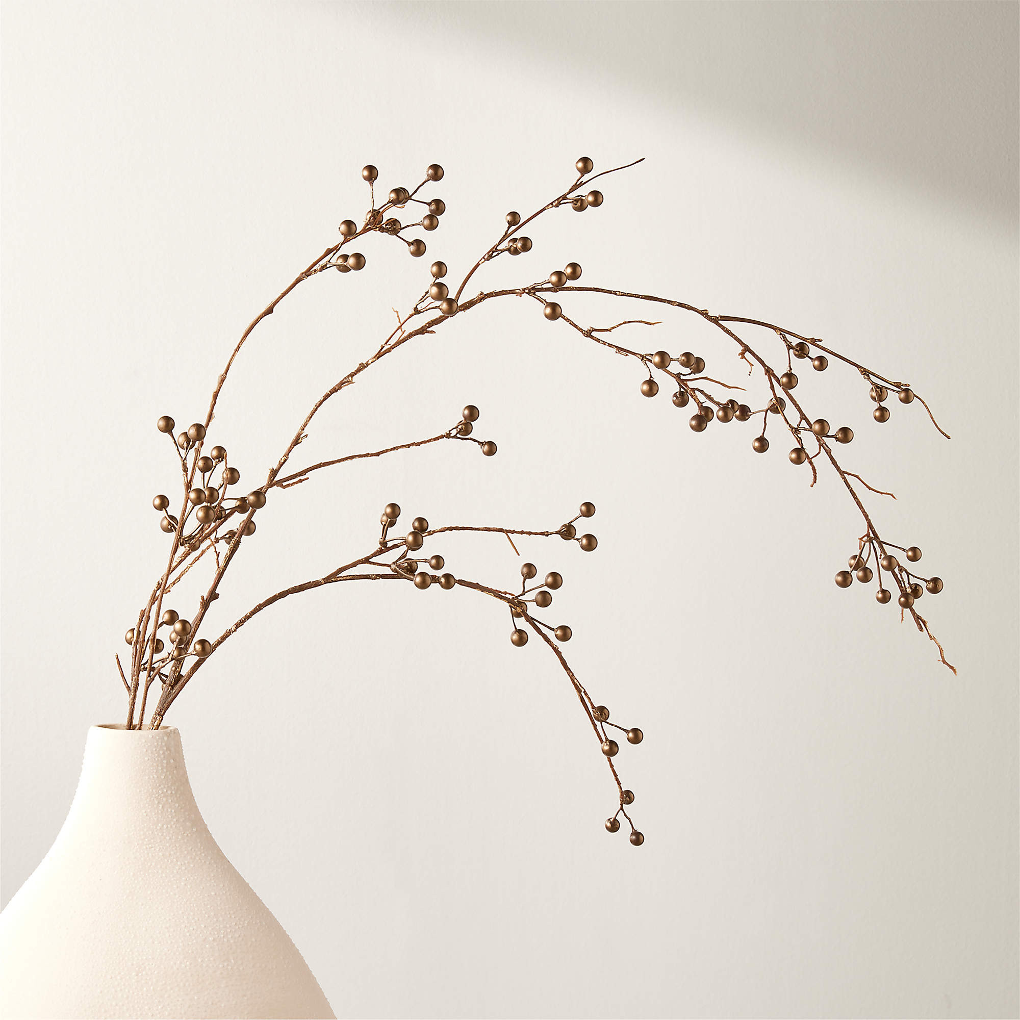 Faux Bronze Berry Holiday Stem 47" + Reviews | CB2 | CB2