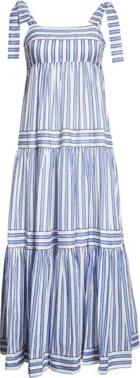 Pattie Tie Shoulder Cotton Maxi Dress | Nordstrom