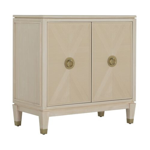 Strella 2-Door Oak Accent Cabinet - Champagne - Gabby - White | One Kings Lane